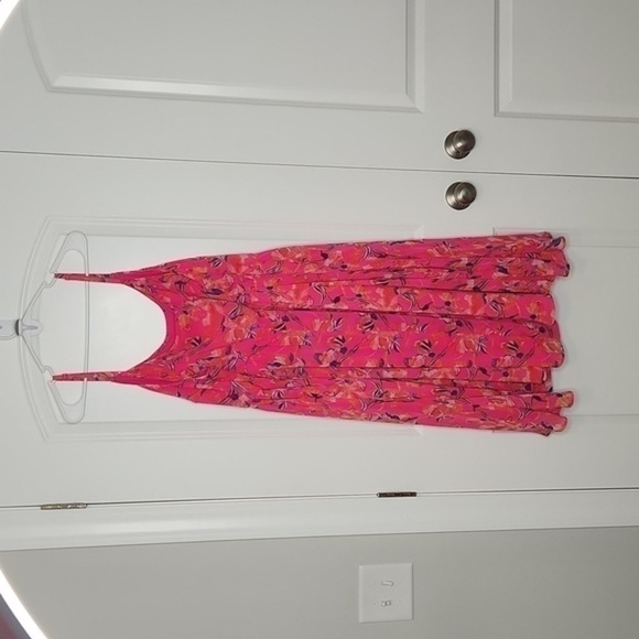 Torrid Flowy Floral Printed Spaghetti Strap A-line Sundress - Picture 7 of 9